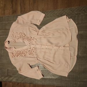 Mauve Pink Sheer Blouse
